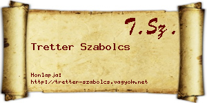 Tretter Szabolcs névjegykártya